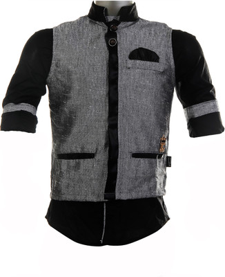 30% OFF on Fingerchips Boy's Solid Party, Wedding Shirt