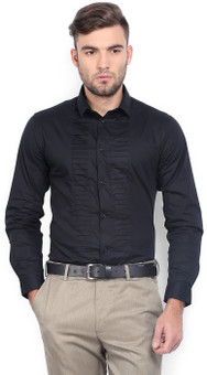 Arrow New York Men's Solid Party Shirt