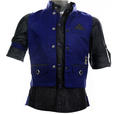 20% OFF on Fingerchips Boy's Solid Party, Wedding Shirt