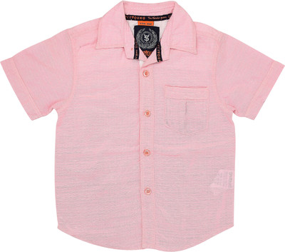 Super Young Boy's Solid Casual Shirt