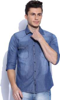 Pepe Jeans Men's Solid Casual Shirt
