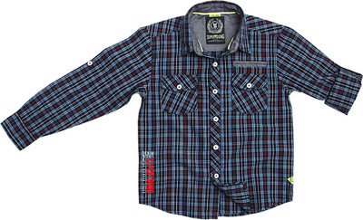 SuperYoung Boy's Checkered Casual Shirt