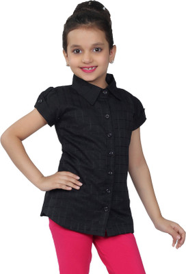 44% OFF on Catmini Girl's Checkered Casual Shirt