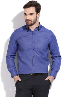 Peter England Men's Solid Party Shirt