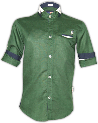 Fingerchips Boy's Solid Casual Shirt