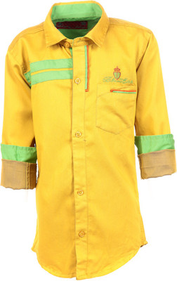 56% OFF on Aedi Boy's Solid Casual Shirt