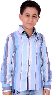 15% OFF on OKS Boys Boy's Striped Casual Shirt