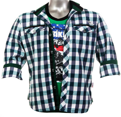 25% OFF on Fingerchips Boy's Checkered Casual Shirt
