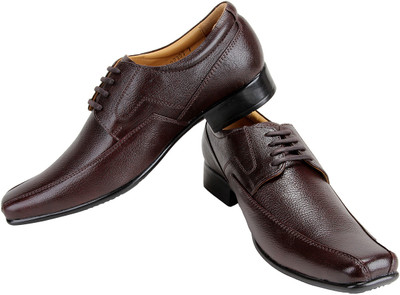 Blak PU Lace Up Shoes