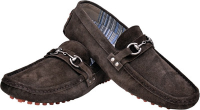 49% OFF on Hirel's Brown Driving Mocassion Loafers