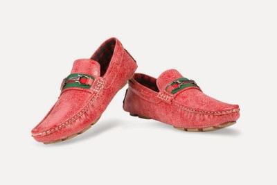 62% OFF on Bacca Bucci Men Red Leather Loafers 62% OFF on Bacca Bucci Men Red Leather Loafers