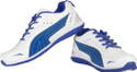 Ros 1069-White-R.Blue Walking Shoes