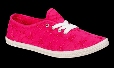 Khadim's Floral Embroidered Sneakers