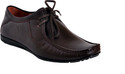 7% OFF on Runbird Super Trendy Brown Derby Lace Up Shoes