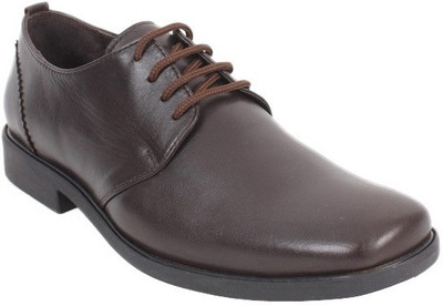 50% OFF on Delize 8063A -Brown Lace Up Shoes