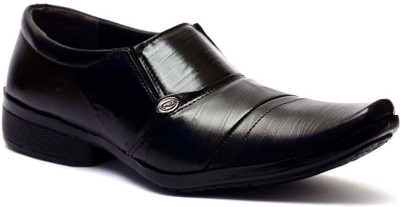 50% OFF on Vogue Guys Mica Black Formal Slip On Shoes