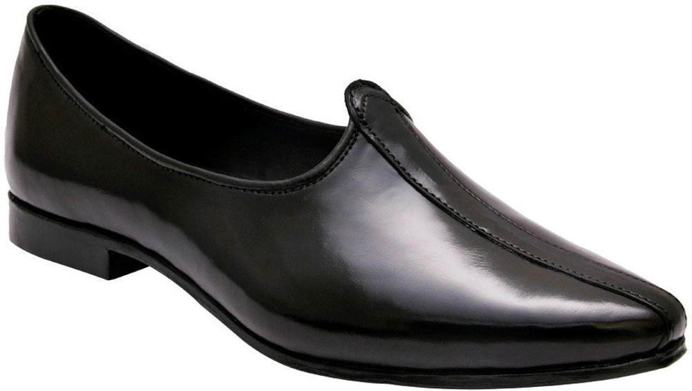 BXXY Black Genuine Leather Nagra Jutis Men Black Ethnic buy at best and lowest price in India