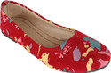 74% OFF on Authentic Vogue Red Printed Fabric Ballerinas Bellies 74% OFF on Authentic Vogue Red Printed Fabric Ballerinas Bellies