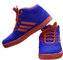 40% OFF on StyleToss Blue and Red Sneakers