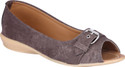 60% OFF on Shibha Footwear Brown Peep Toe Bellies