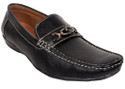 60% OFF on RJ Fashion Synthetic Black Loafers