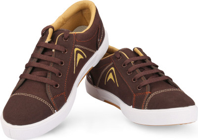 Unistar 5003-Brown Canvas Shoes Unistar 5003-Brown Canvas Shoes