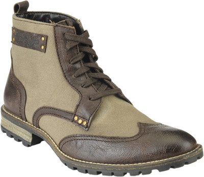59% OFF on Delize T-009-BROWN-KHAKI Boots 59% OFF on Delize T-009-BROWN-KHAKI Boots