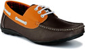 20% OFF on Yepme Men - Coffee Brown Boat Shoes