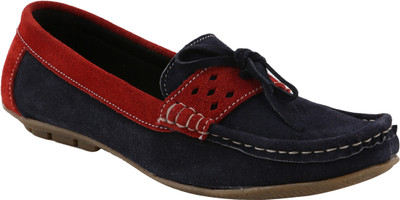 Ncollections Blue and Red Boat Shoes