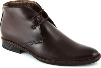 27% OFF on 24 Casuals Greek Brown Lace Up Shoes