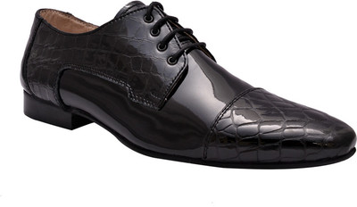 48% OFF on Hirel's Mens Croc Patent Designer Derby Lace Up Shoes 48% OFF on Hirel's Mens Croc Patent Designer Derby Lace Up Shoes