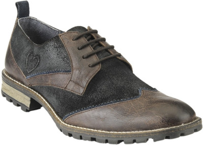 59% OFF on Delize T-006-BROWN-BLACK Casuals