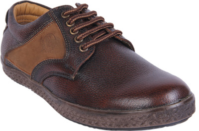 Le Fore Daring Brown Leather Sneakers