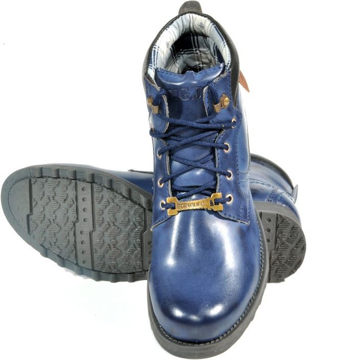 55% OFF on Kohinoor Rugged Blue Ankle Length Boots 55% OFF on Kohinoor Rugged Blue Ankle Length Boots