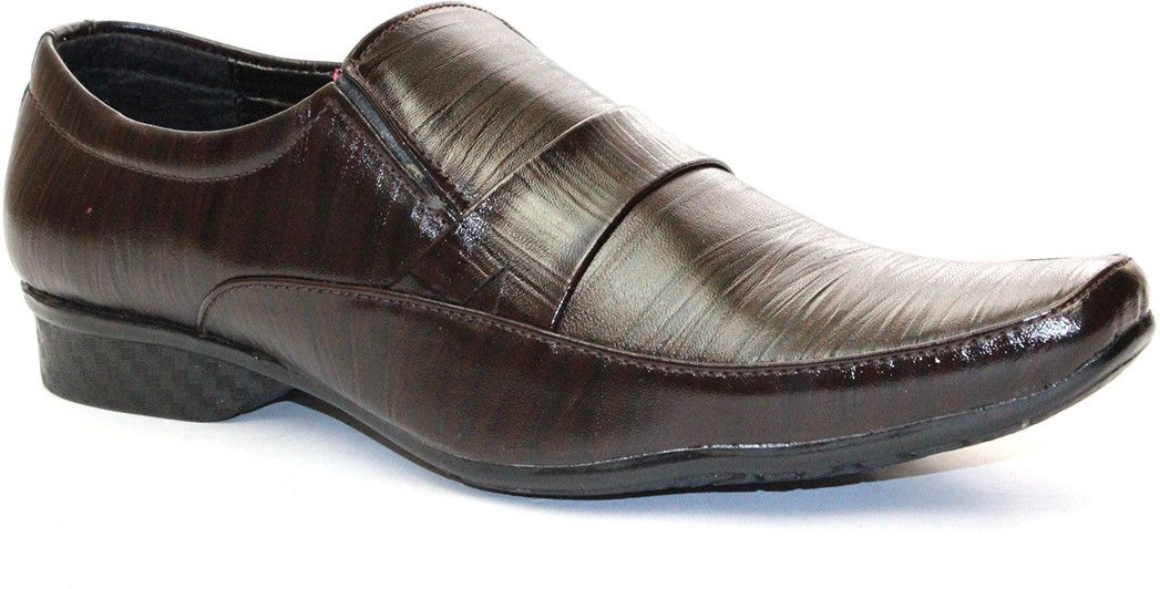 45% OFF on Guava Textured Brown Slip On Shoes 45% OFF on Guava Textured Brown Slip On Shoes