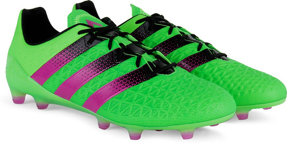 Adidas ACE 161 FGAG Men Football Shoes Black Green Pink