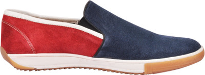 Pinellii Carina Slip On Blue/Red Loafers