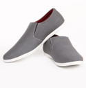 Zapatoz Grey Canvas Loafers Zapatoz Grey Canvas Loafers