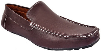 60% OFF on RJ Fashion Synthetic Brown Loafers