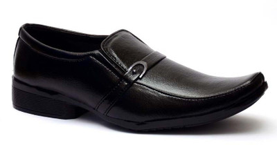 50% OFF on Vogue Guys Mild Black Formal Slip On Shoes