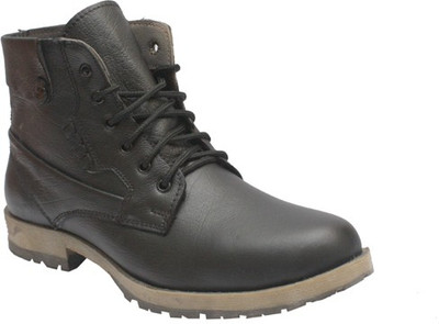 60% OFF on Leather Like Timber Boots