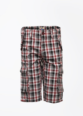 30% OFF on People Checkered Boy's Cargo Shorts