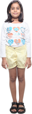 40% OFF on Stop To Start by Shoppers Stop Solid Girl's Basic Shorts