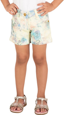 20% OFF on Tangerine Printed Girl's Denim Shorts