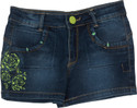 25% OFF on Leo n Babes Embroidered Girl's Denim Denim Shorts