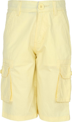 60% OFF on Silver Streak Solid Boy's Cargo Shorts