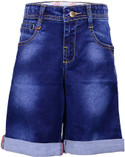65% OFF on Ello Solid Boy's Denim Denim Shorts