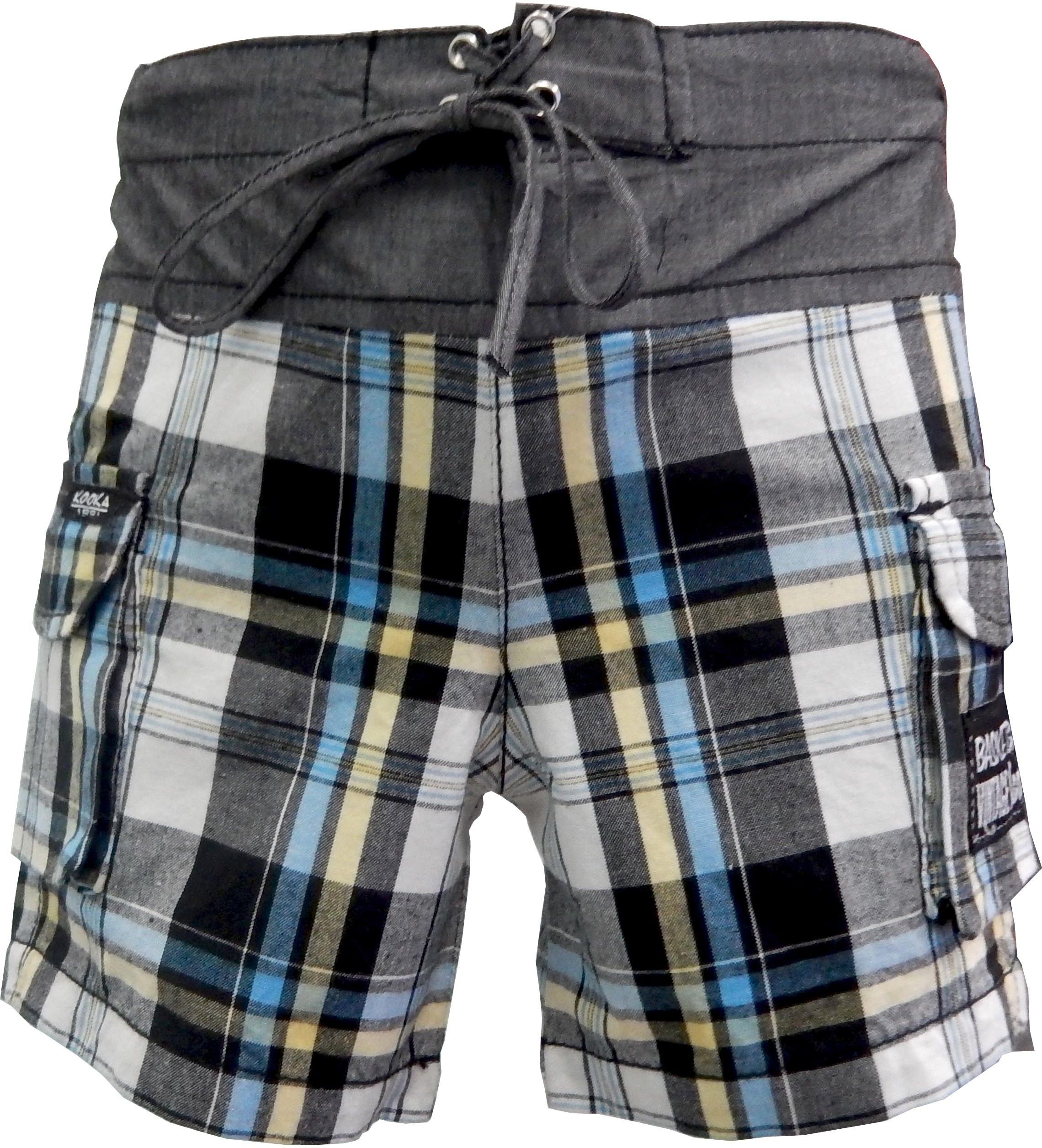 Kooka Kids Checkered Baby Boy's Basic Shorts