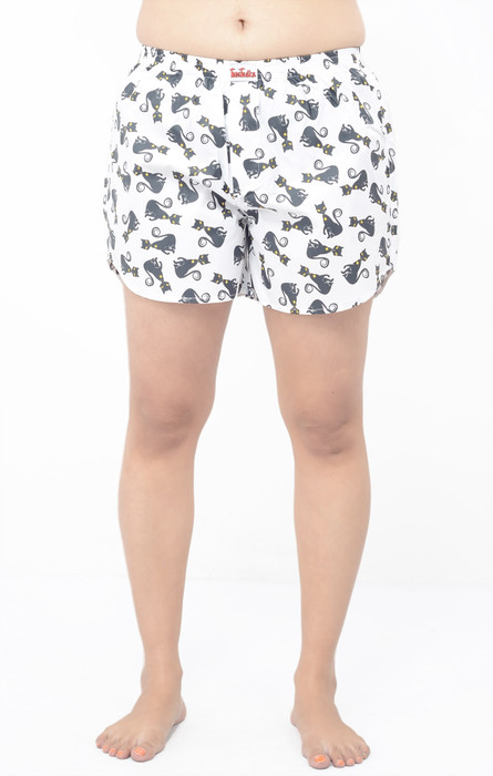 TeesTadka Printed Women's Boxer Shorts - SRTEFS7QGTGGBZKP