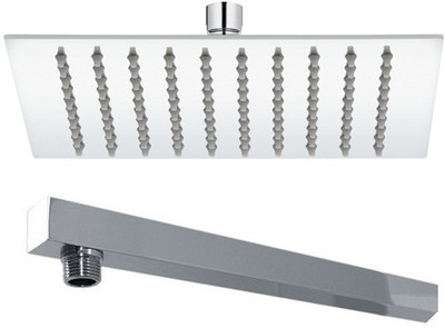 65% OFF on Kitsch Ultra Thin SS Square 300mm12X12 Rain Shower Combo With 450mm 18 SS Shower Arm For Shower Head